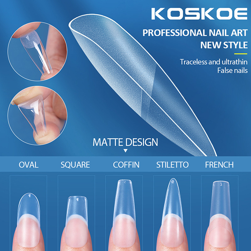 Nail Art Xl - Matte Press On Nail Tips Soft