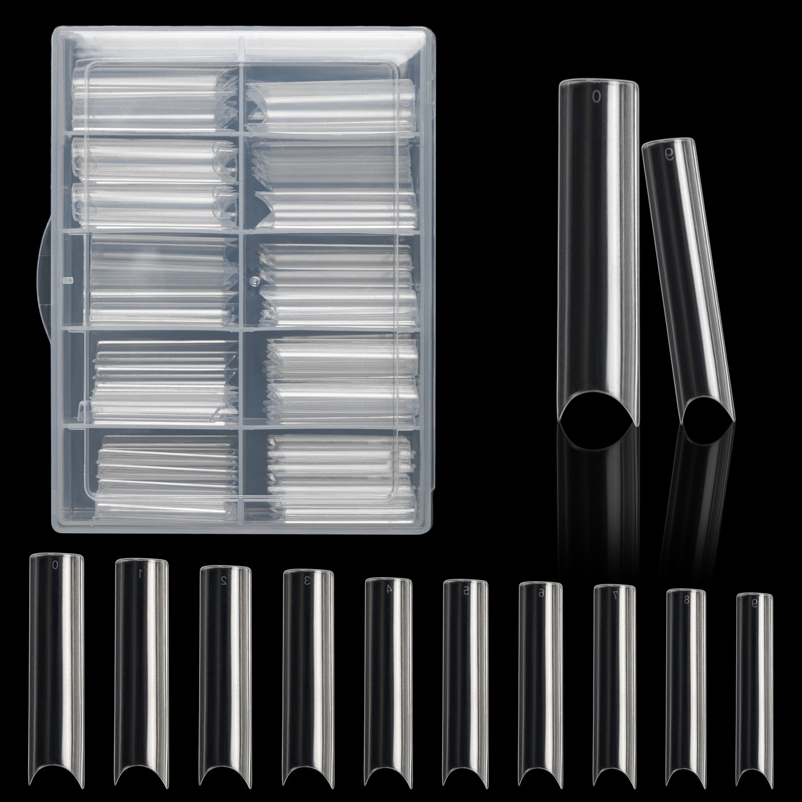 Nail Art Xl - 100pcs/Box XXL Extra Straight Nail Tips