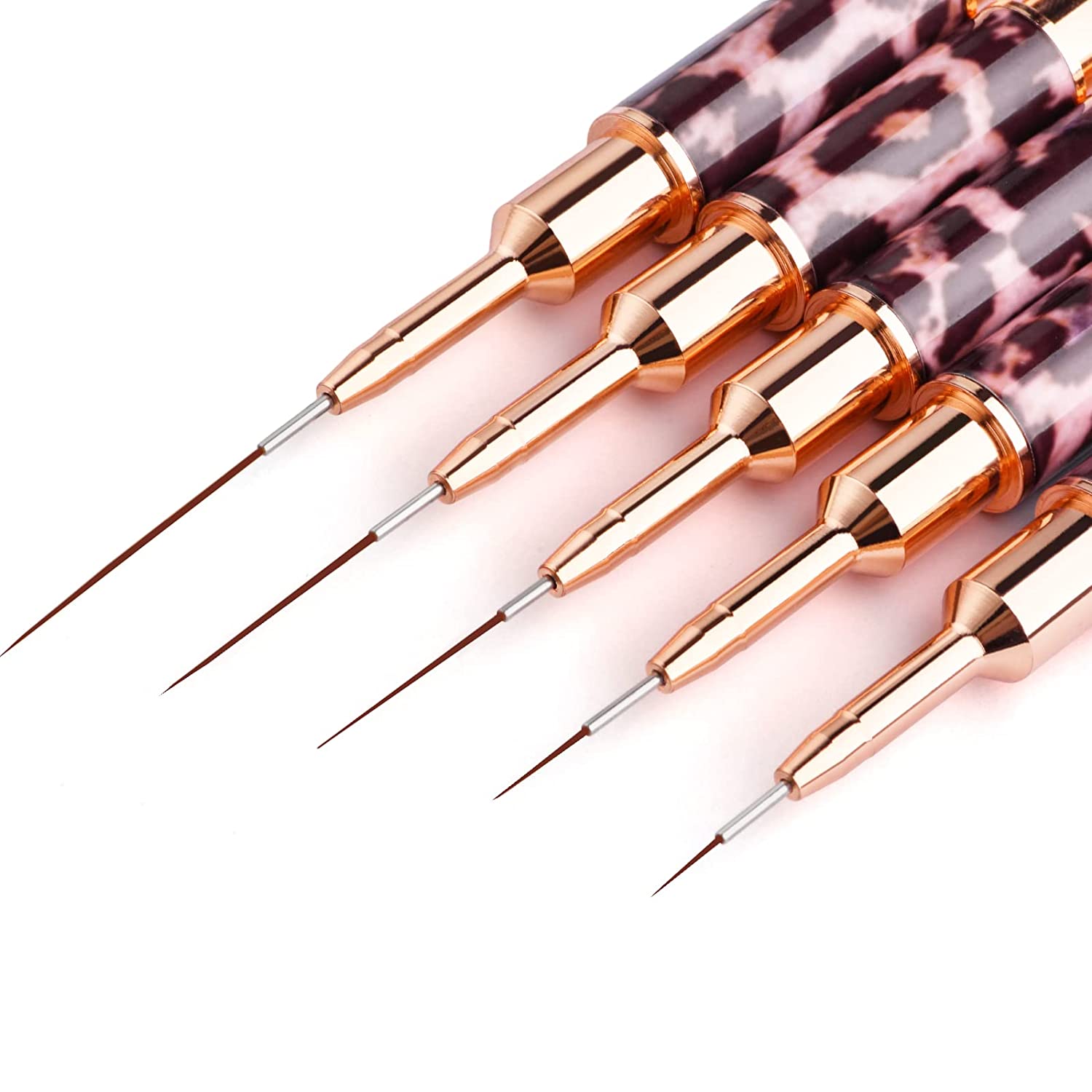5-25mm Leopard Print Nail Art  - Nail Fan Brush 评论和价格