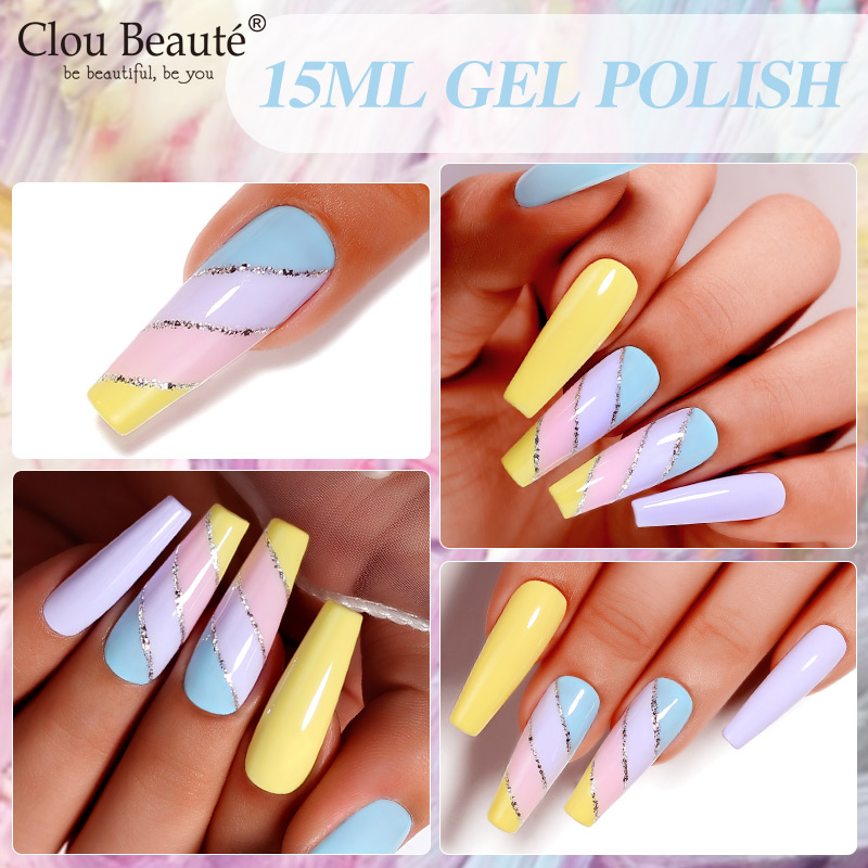 Clou Beaute Bright Yellow Neon - Nail Art Natural Pink 评论和价格