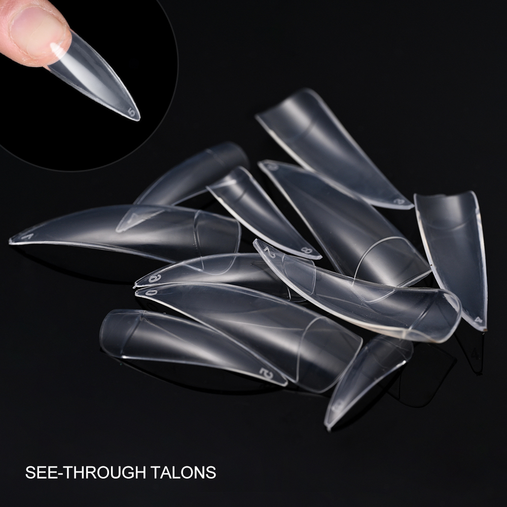 600Pcs Extra Long Hawk Curved  - Nail Art Xl 评论和价格