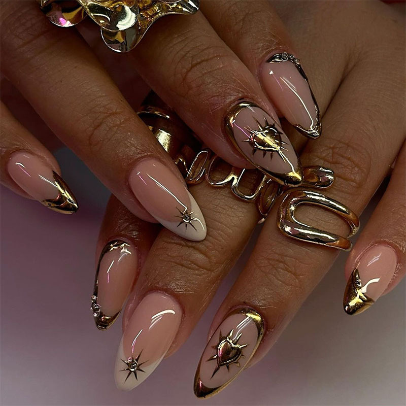 24Pcs Retro Wine Red French Al - Nail Art Red 评论和价格