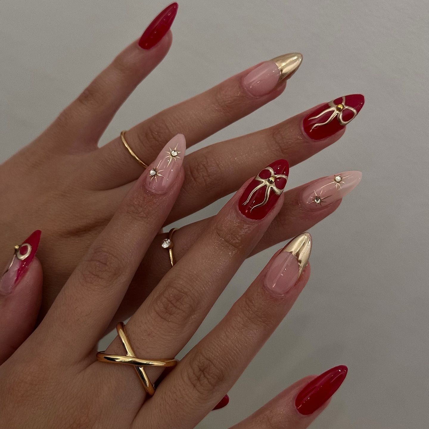 24Pcs Retro Wine Red French Al - Nail Art Red 评论和价格