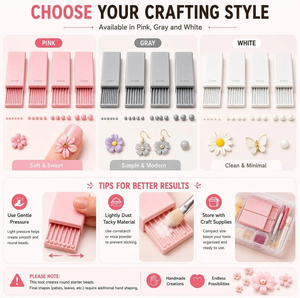 4PCS 3D Print Clay Gel Ball Ma - Nail Art Flower 评论和价格