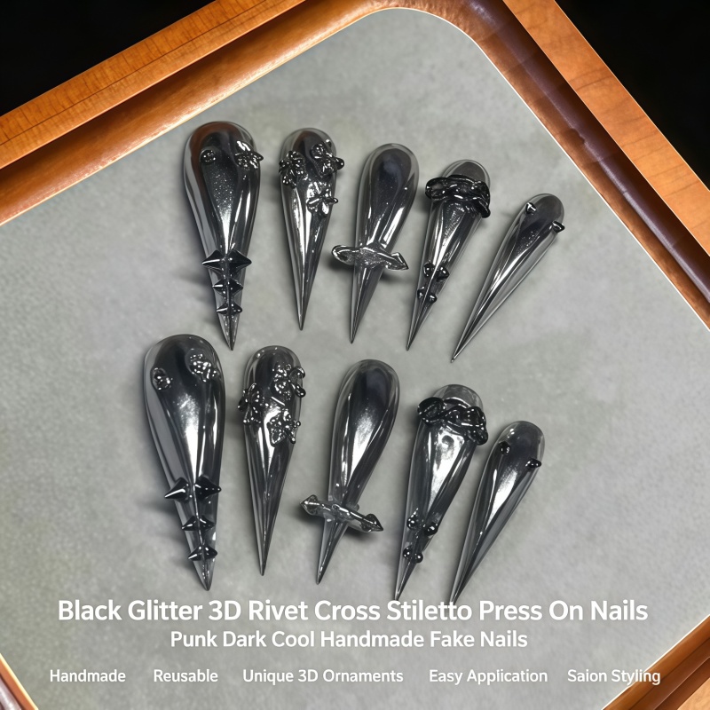New 10PCS Gothic Gray Glitter  - Nail Art Glitter 评论和价格