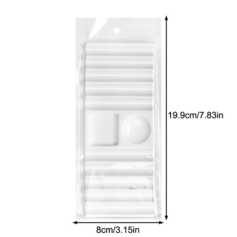 Reusable Nail Art Palette with - Nail Fan Brush 评论和价格