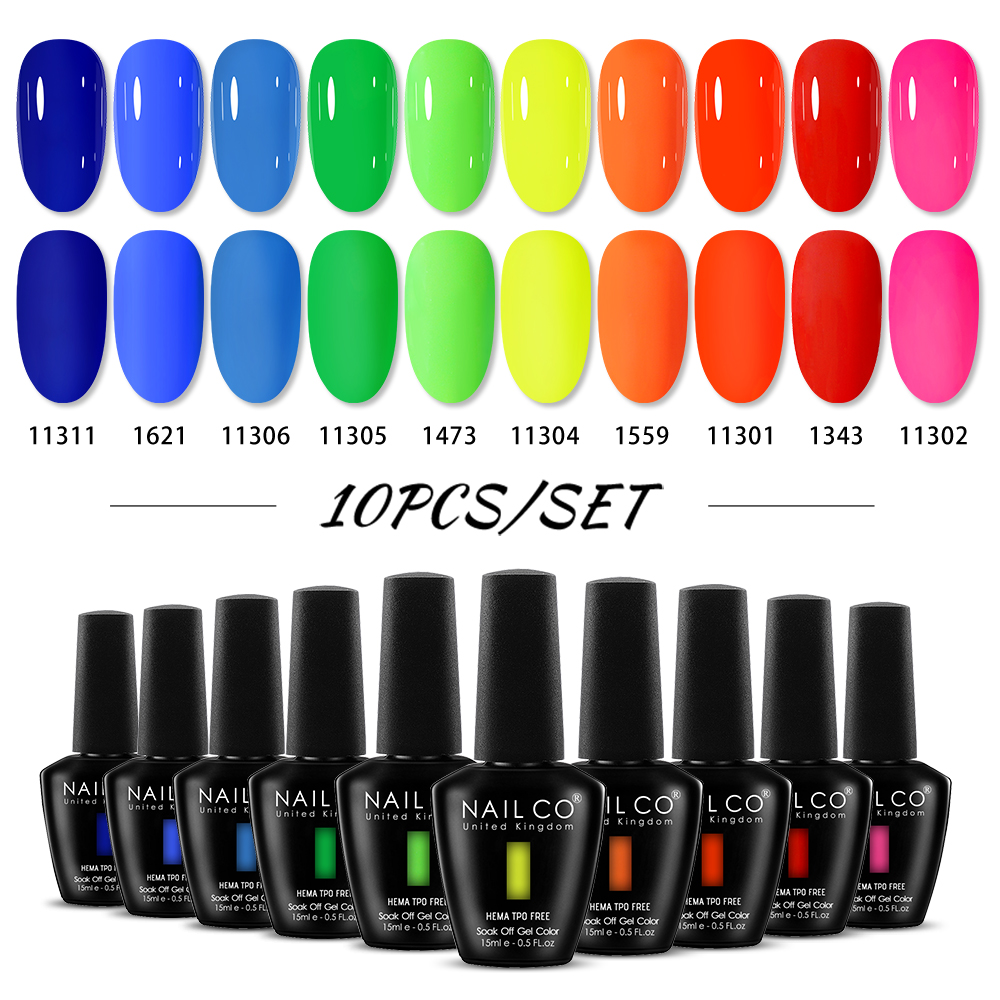 NAILCO 15ml 10pcs/Set HEMA TPO - Nail Art Natural Pink 评论和价格