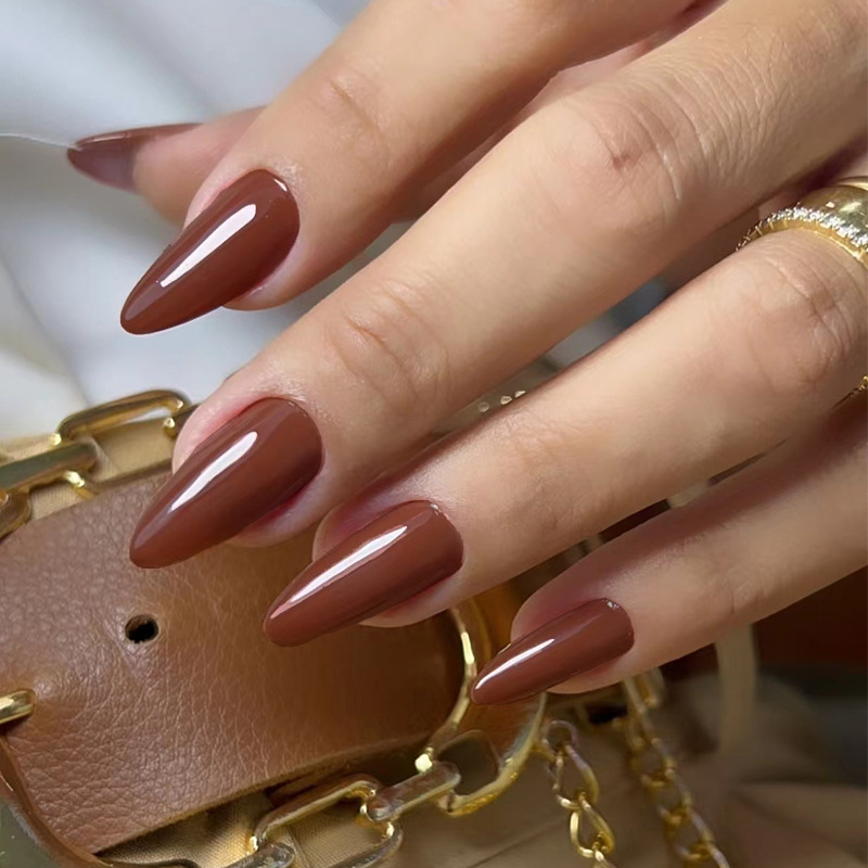 24pcs Solid Color False Nails  - Nail Art Red 评论和价格
