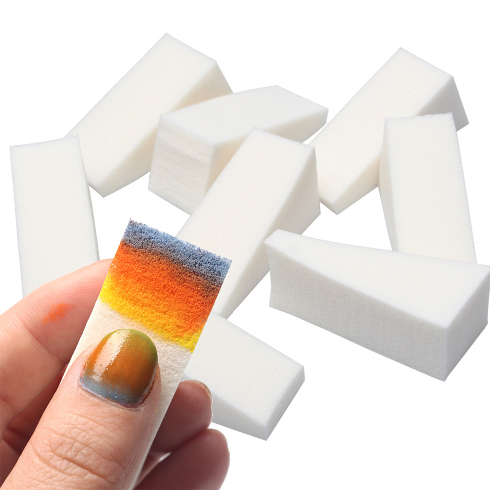 50/20Pcs White Nail Soft Spong - Nail Fan Brush 评论和价格