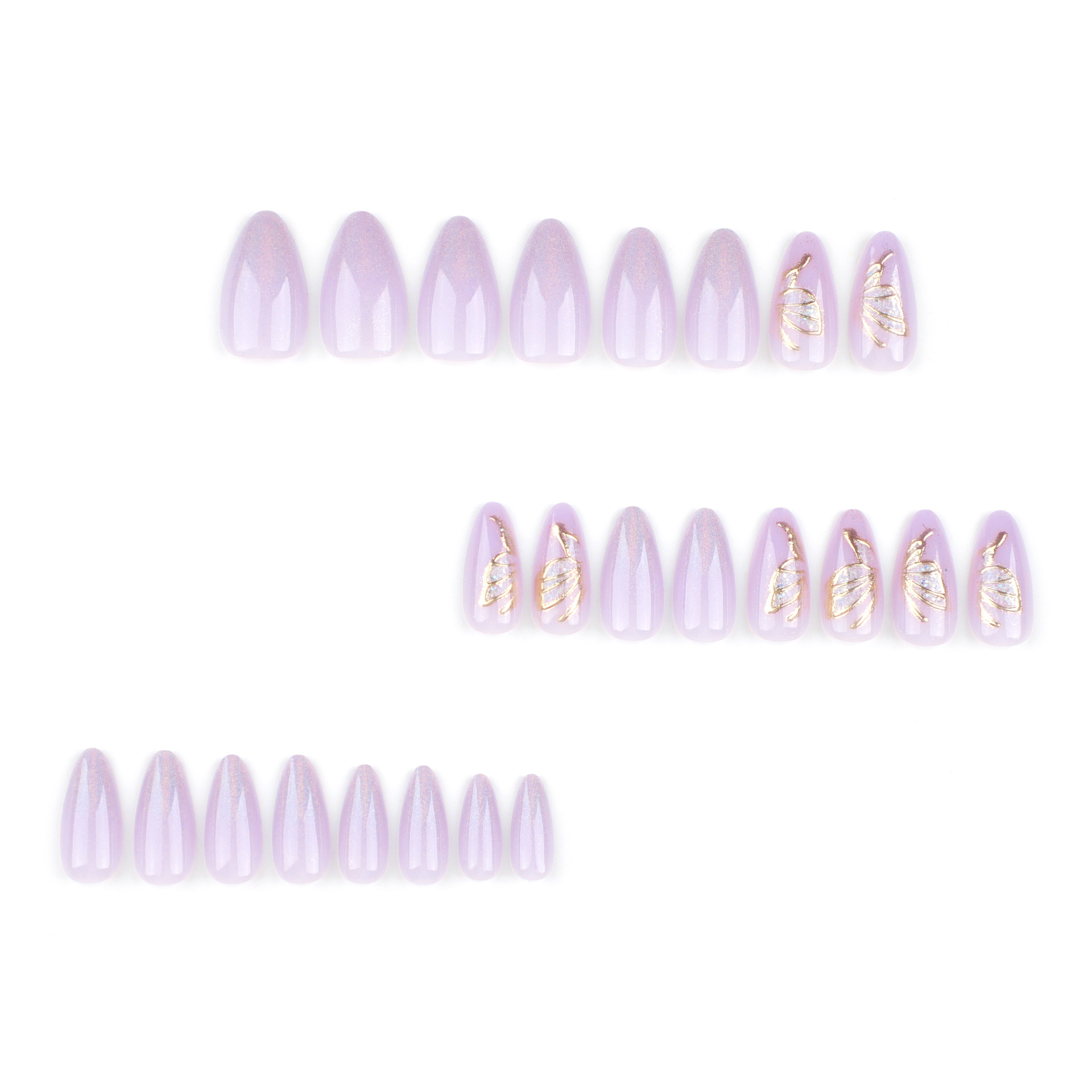Butterfly Press on Nails Short - Nail Art Glitter 评论和价格