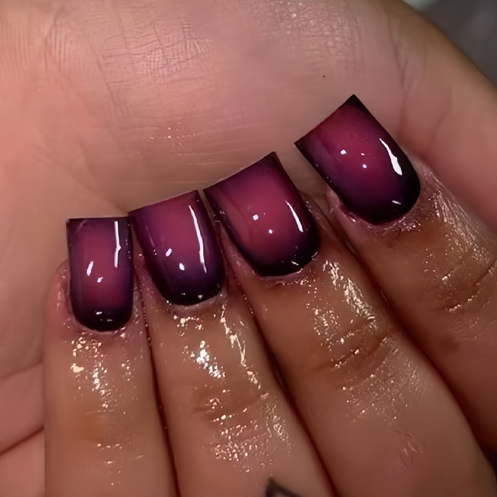 Short Square fake nails for wo - Nail Art Flower 评论和价格