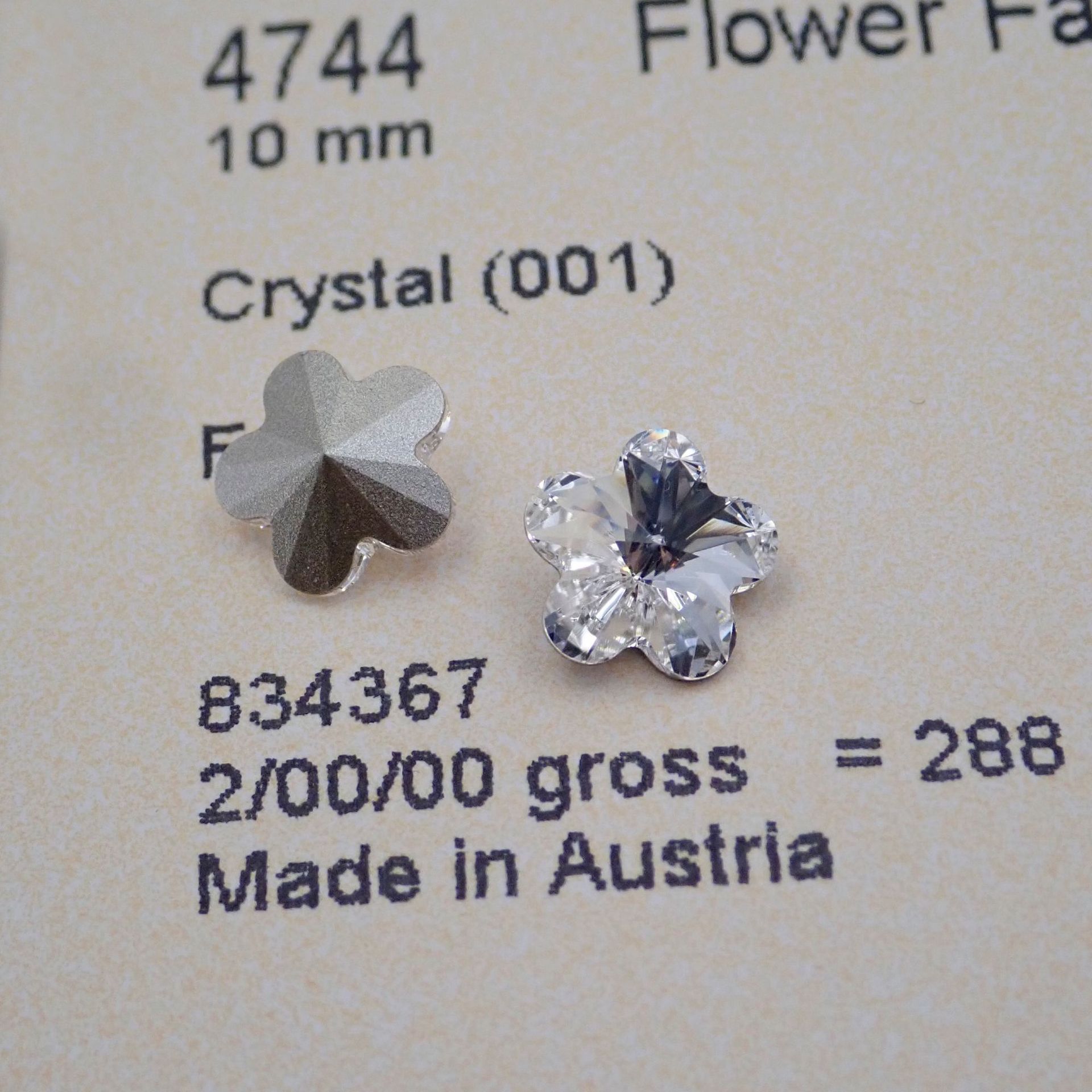 4744 Flower Fancy Stone Origin - Nail Art Flower 评论和价格