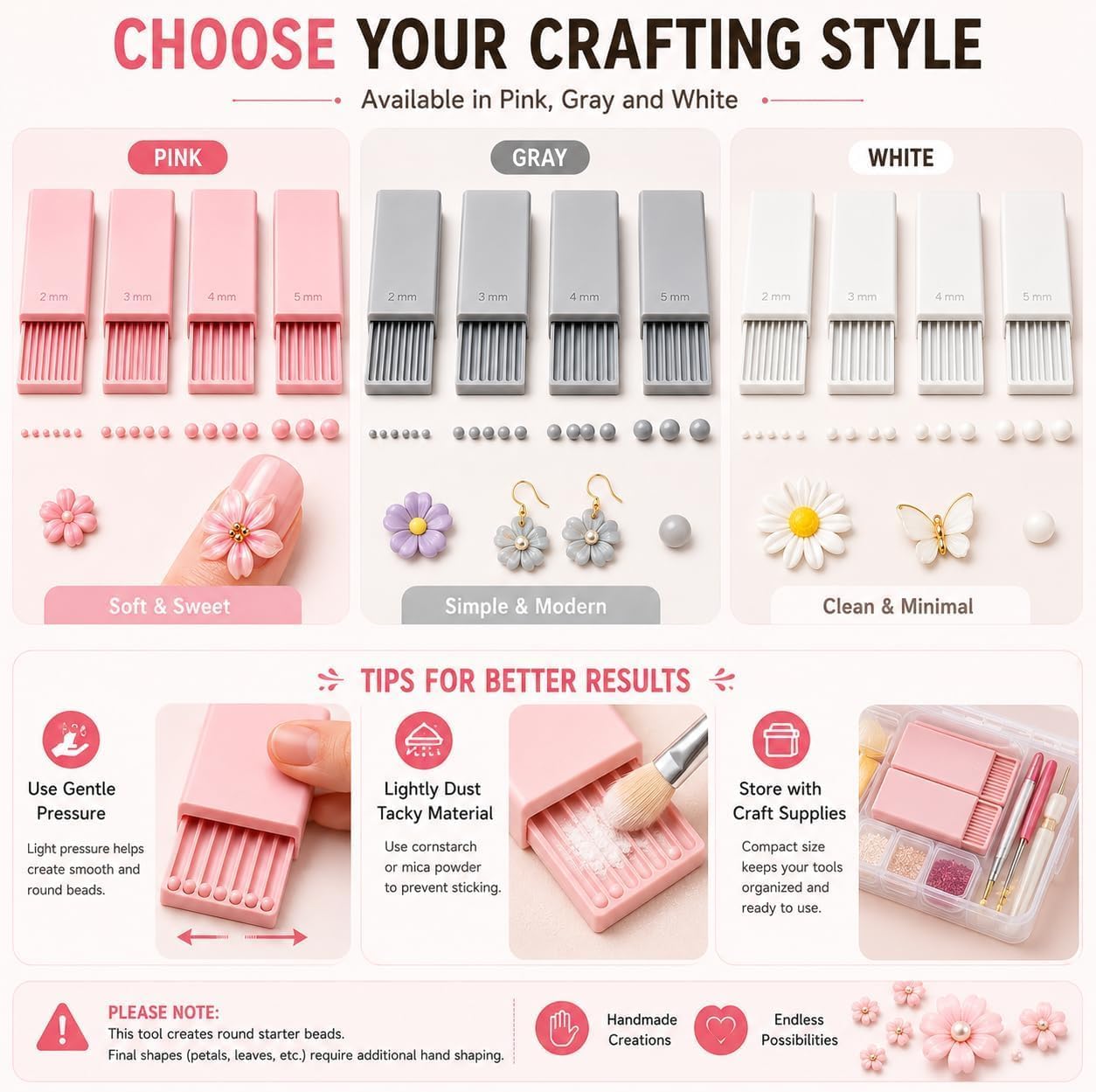 4PCS 3D Print Clay Gel Ball Ma - Nail Art Flower 评论和价格