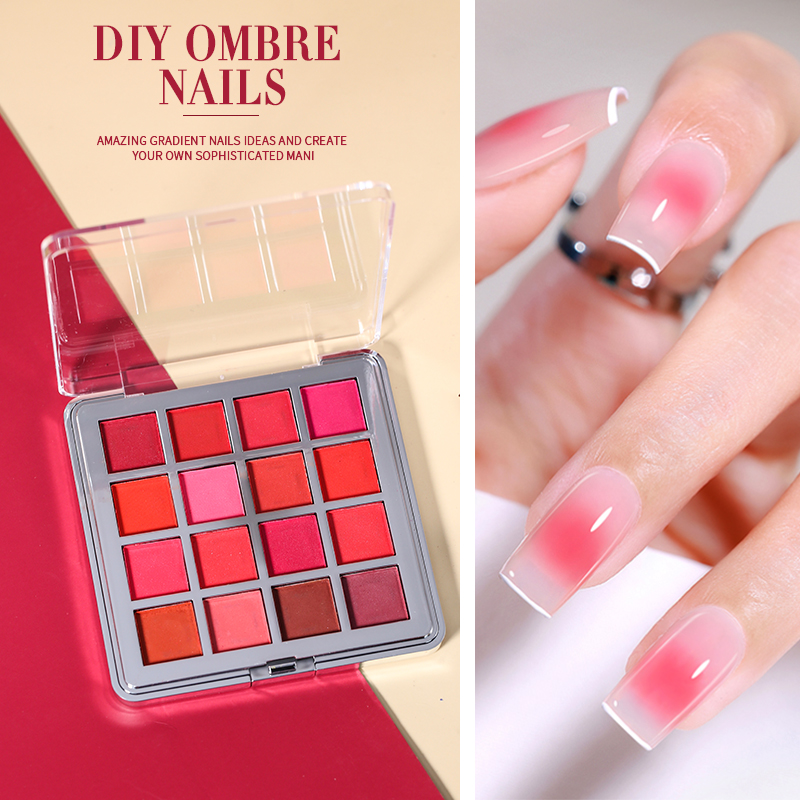 Mocmaki DIY Gradient Nail Powd - Nail Art Ombre Glitter 评论和价格