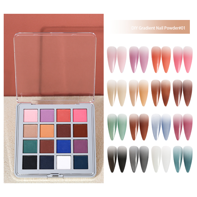 Mocmaki DIY Gradient Nail Powd - Nail Art Ombre Glitter 评论和价格