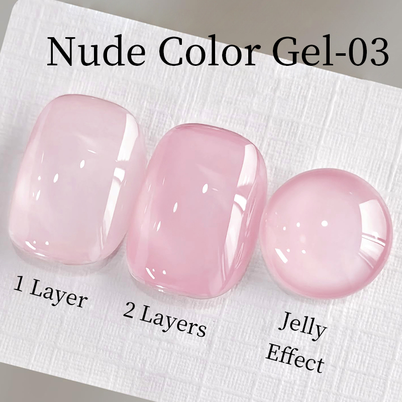AWStorG 15ml Jelly Nude Pink T - Nail Art Natural Pink 评论和价格
