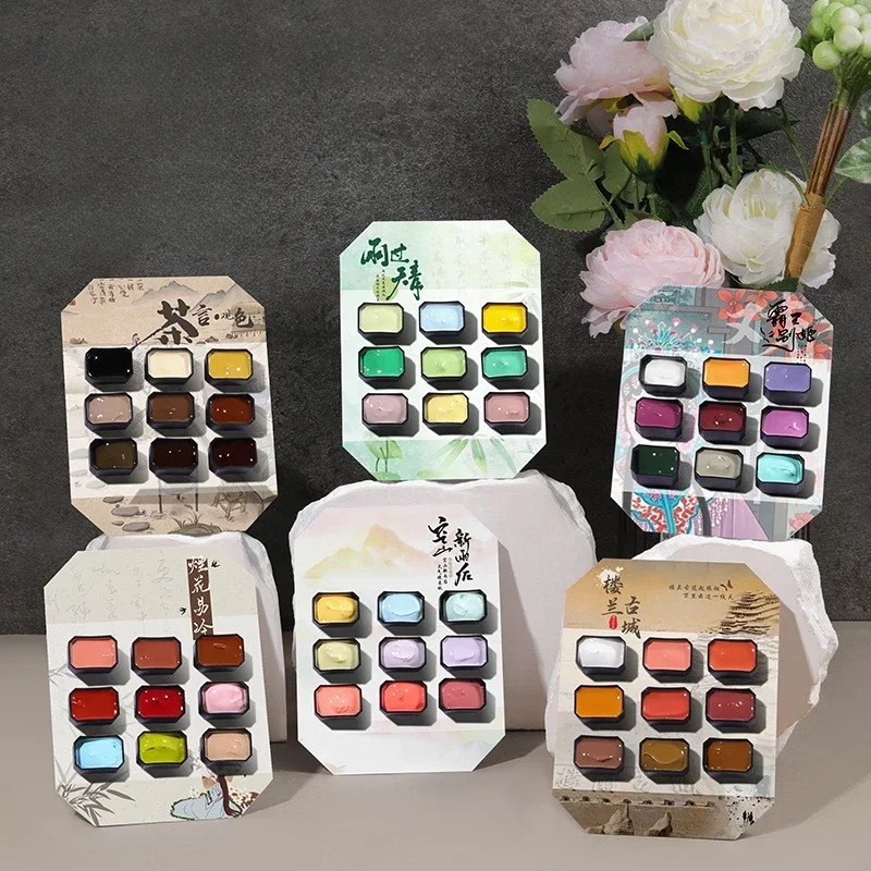 9Colors/Box Pat Ombre Gel Nail - Nail Art Ombre Glitter 评论和价格