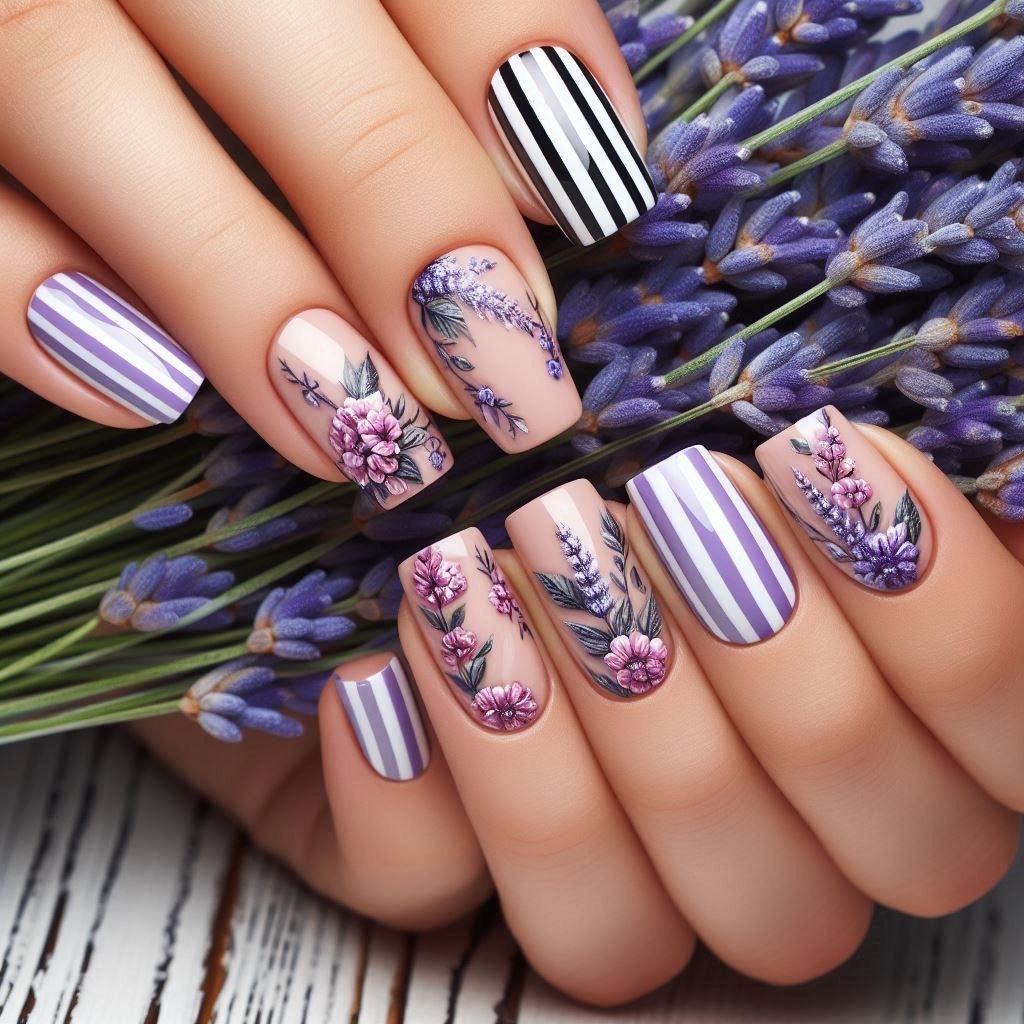Medium fake nails for women gi - Nail Art Flower 评论和价格