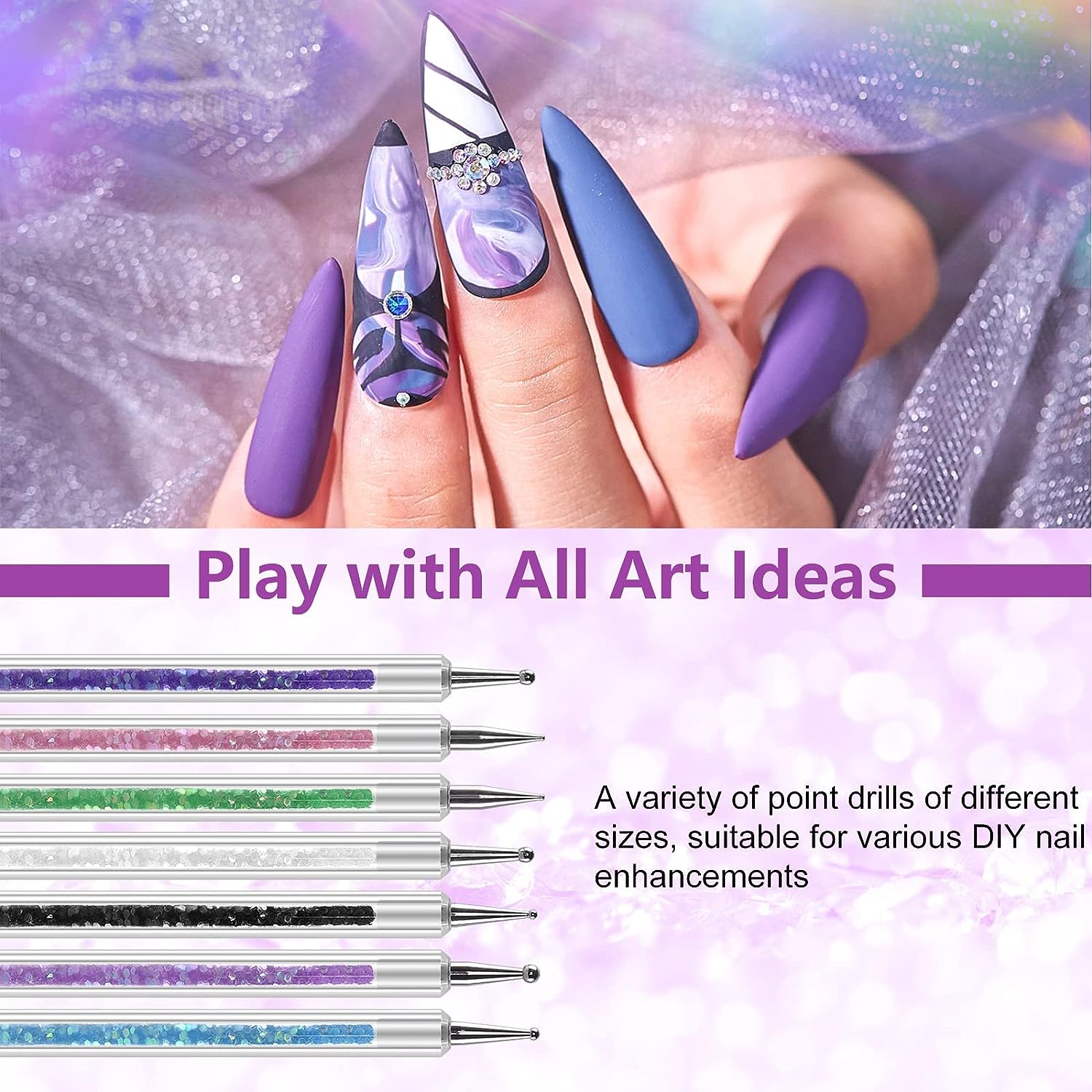 6/31Pcs Nail Art Brush Design  - Nail Fan Brush 评论和价格