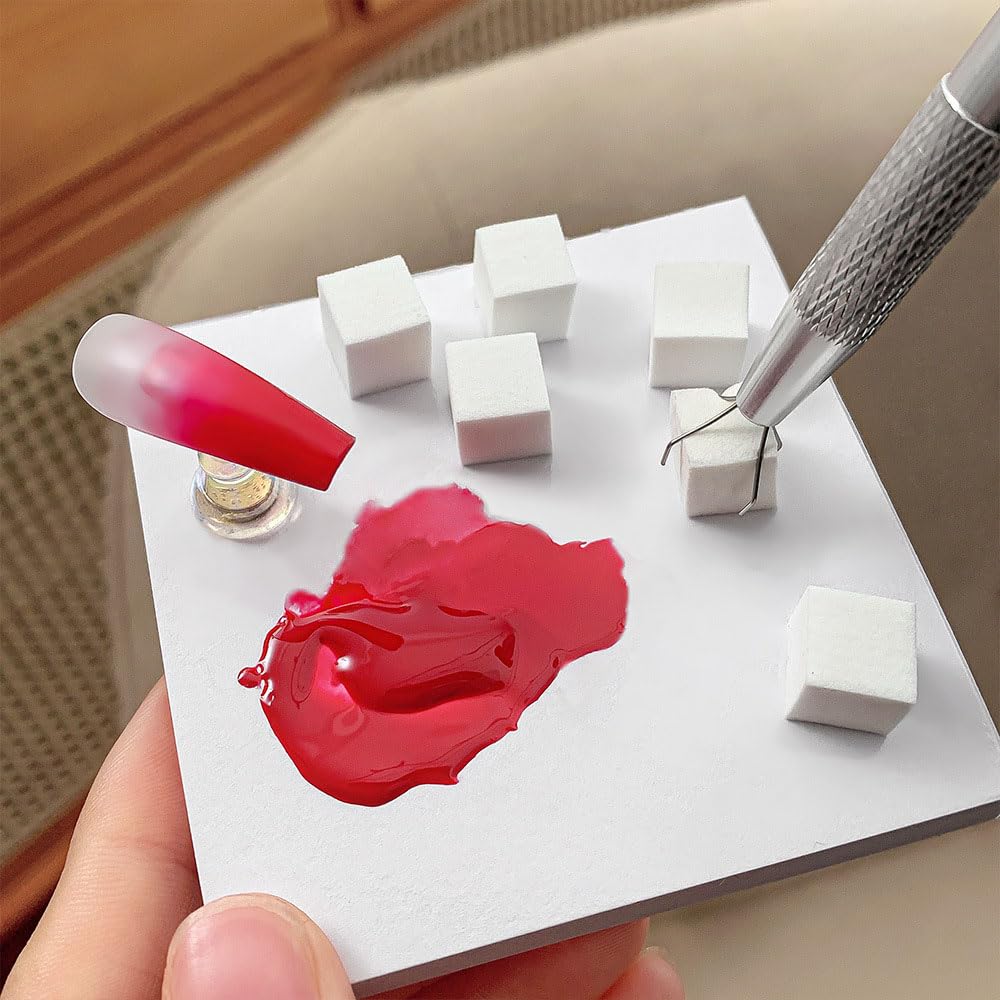 Nail Art Gradient Soft Sponge  - Nail Fan Brush 评论和价格