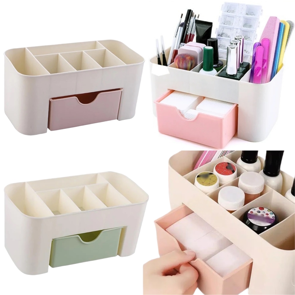 Nail Art Organizer Desktop Dra - Nail Fan Brush 评论和价格