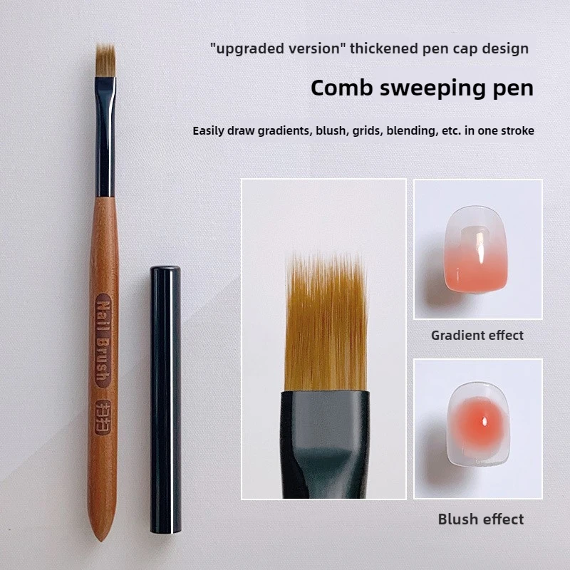 Gradient Nail Art Brush Acryli - Nail Fan Brush 评论和价格