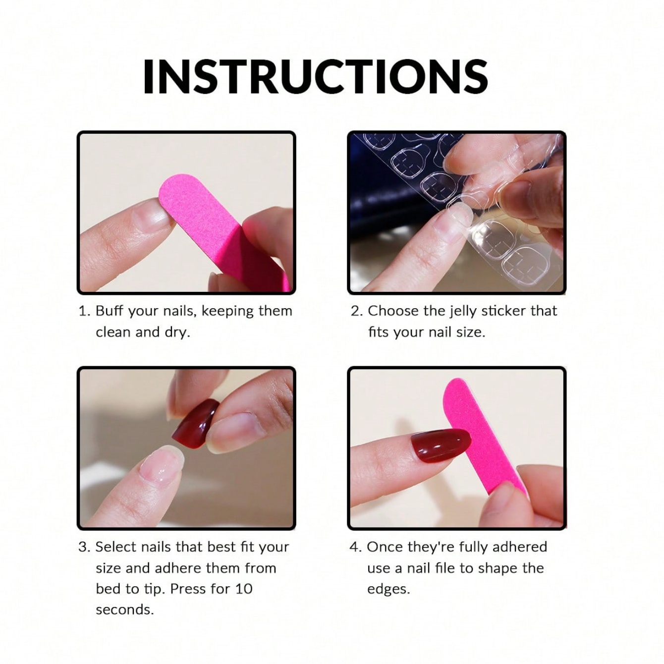 10pcs Handmade Coffin Shaped N - Nail Art Red 评论和价格