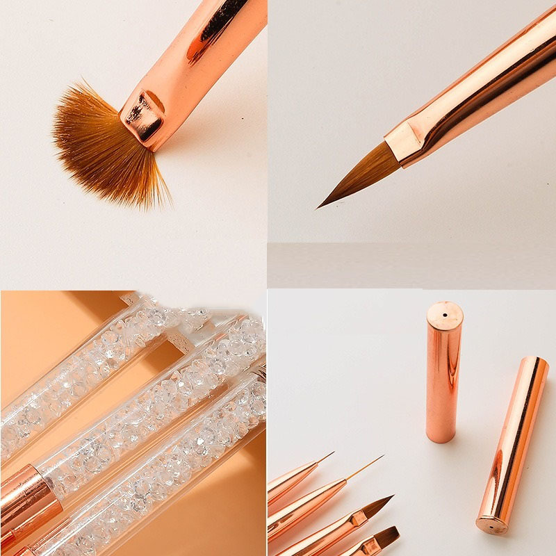 NEW 1/5 PCS Nail Brush for Man - Nail Fan Brush 评论和价格