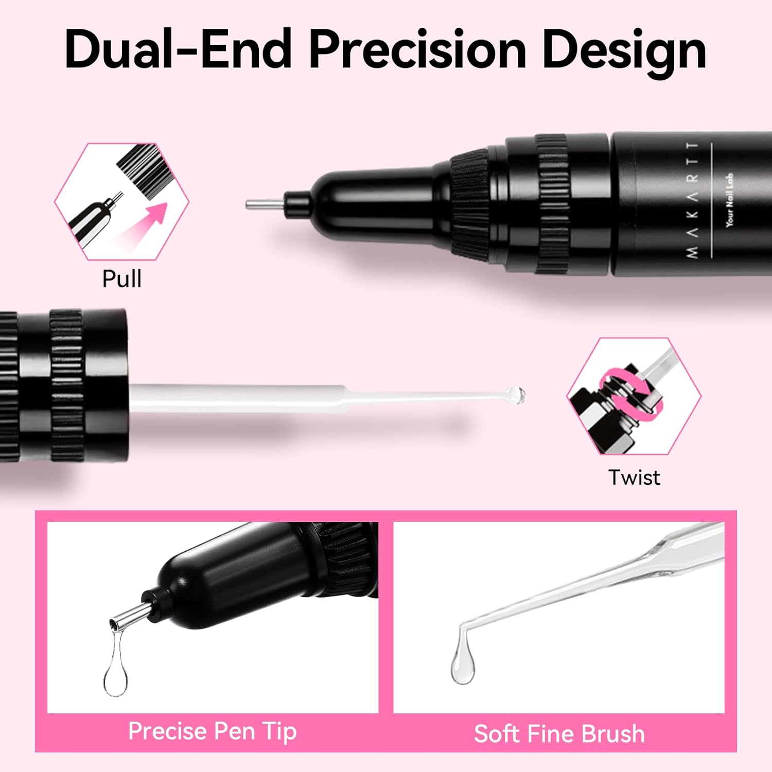 4Pcs Makartt Nail Rhinestone G - Nail Fan Brush 评论和价格